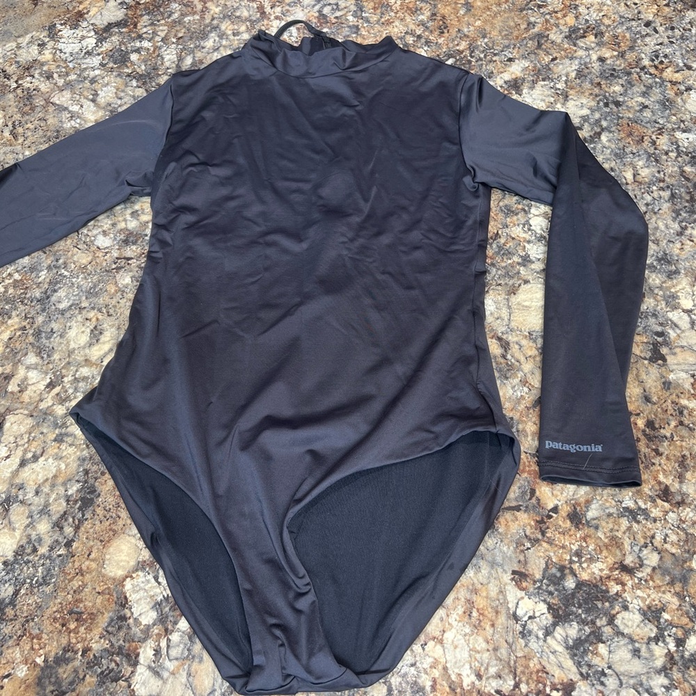 Patagonia long black sleeve swimsuit